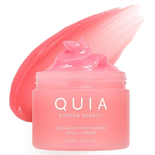 QUIA Collagen Jelly Cream – Lightweight Gel Moisturizer for Glowing, Plump Skin – With Niacinamide and Peptides – Korean Skincare for Daily Hydration-GlimoraGlow