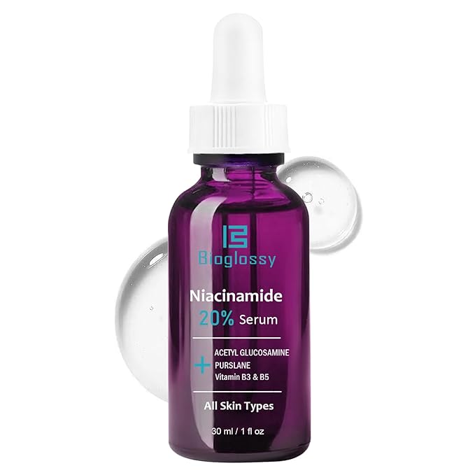 20% Niacinamide Serum for Face,Niacinamide Vitamin B3 B5 Concentrated Serum,Moisturizer,Pore Minimizer,Anti-aging Discoloration Correcting Treatment-GlimoraGlow