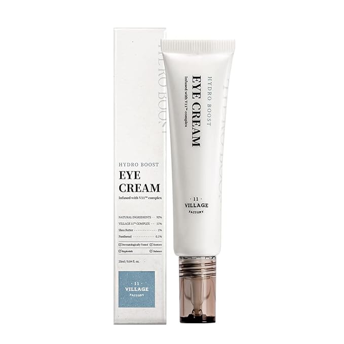Hydro Boost Eye Cream - Hyaluronic Acid, Shea Butter, Panthenol, Hydrating and Nourishing (0.85 fl oz/25ml)-GlimoraGlow