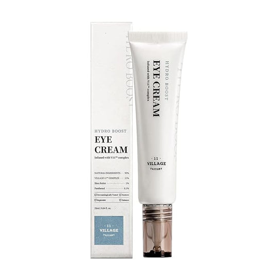 Hydro Boost Eye Cream - Hyaluronic Acid, Shea Butter, Panthenol, Hydrating and Nourishing (0.85 fl oz/25ml)-GlimoraGlow