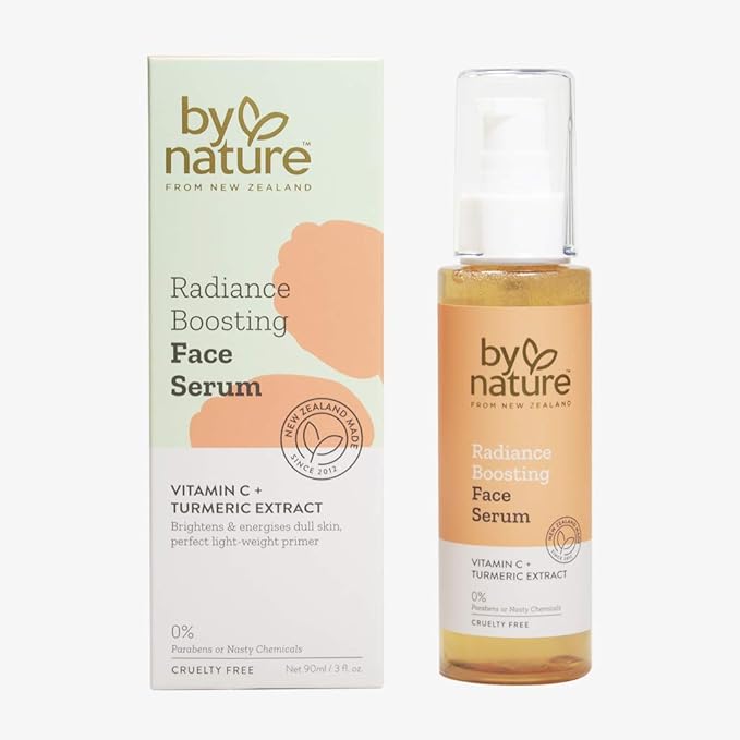 By Nature Radiance Boosting Face Serum With Vitamin C + Turmeric Extract-GlimoraGlow
