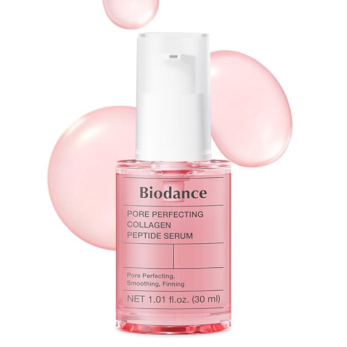 BIODANCE Pore Perfecting Collagen Peptide Serum, Skin Firming & Radiance Boost, Plumping, Pore Care, Makeup Prep Serum for All Skin Types, Korean Skincare | 1.01 fl.oz x 1 ea-GlimoraGlow