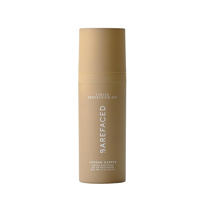 Barefaced Tinted Protection SPF 50+ – Broad-Spectrum Sunscreen with Zinc Oxide, Niacinamide & Hyaluronic Acid – Oil-Free UV Protection, Hydration & Anti-Aging with Universal Tint (60ml)-GlimoraGlow