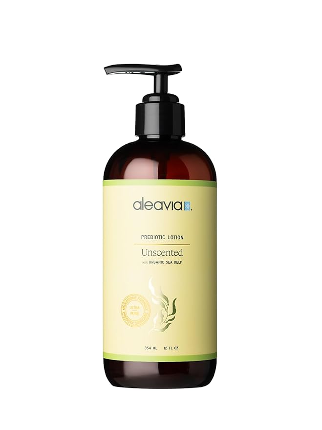 Aleavia Unscented Prebiotic Body Lotion – Fragrance-Free, All-Natural Moisturizing Body Lotion – Sulfate-Free Lotion for Sensitive Skin – 12 Oz-GlimoraGlow