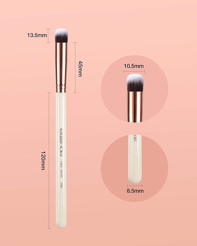 Eyeshadow Primer Brush Concealer Brush Crease Brush Eyeshadow Makeup Brush - Ivory-GlimoraGlow