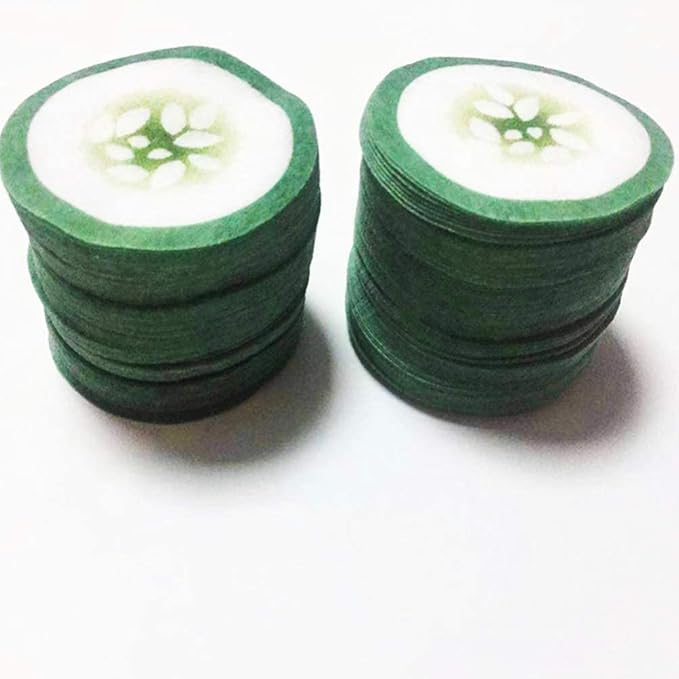 100pcs Under Eye Pads Disposable Cucumber Print Non-Woven Eye Patches Eyelash Pad DIY Eye Care Tool for Home Travel and Salon-GlimoraGlow