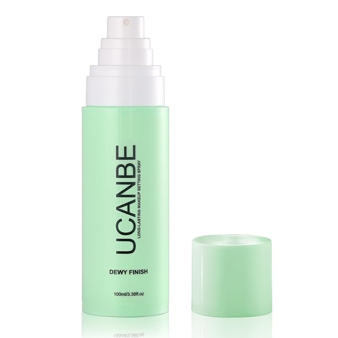 UCANBE Makeup Setting Spray, Dewy Finish Long Lasting Make Up Spray, Hydrating, Fast Drying Face Mist for Natural Glow, 3.38 fl oz-GlimoraGlow