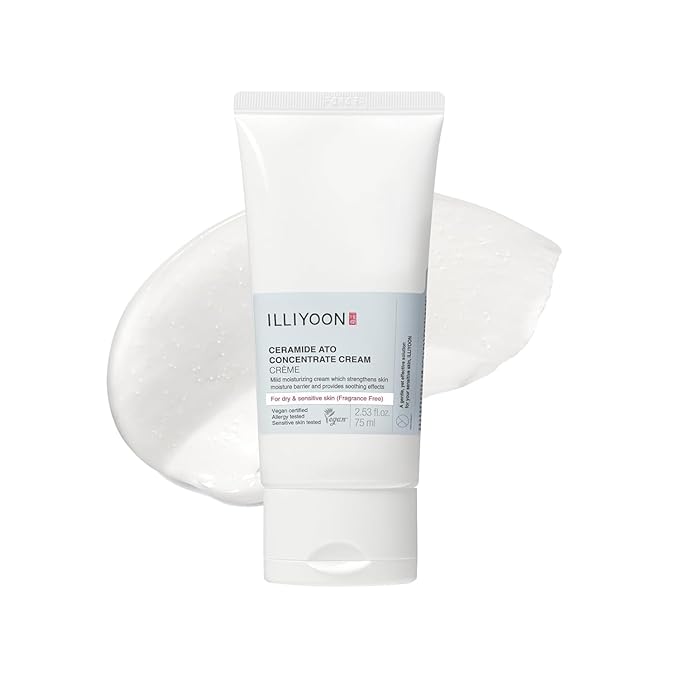 Illiyoon Ceramide Ato Concentrate Cream | Moisturizer for Dry & Sensitive Skin, 100hr Lasting Hydration, For Face & Body, Gentle for Infants, Moisture Barrier Repair, Vegan Certified, 2.53 fl.oz.-GlimoraGlow