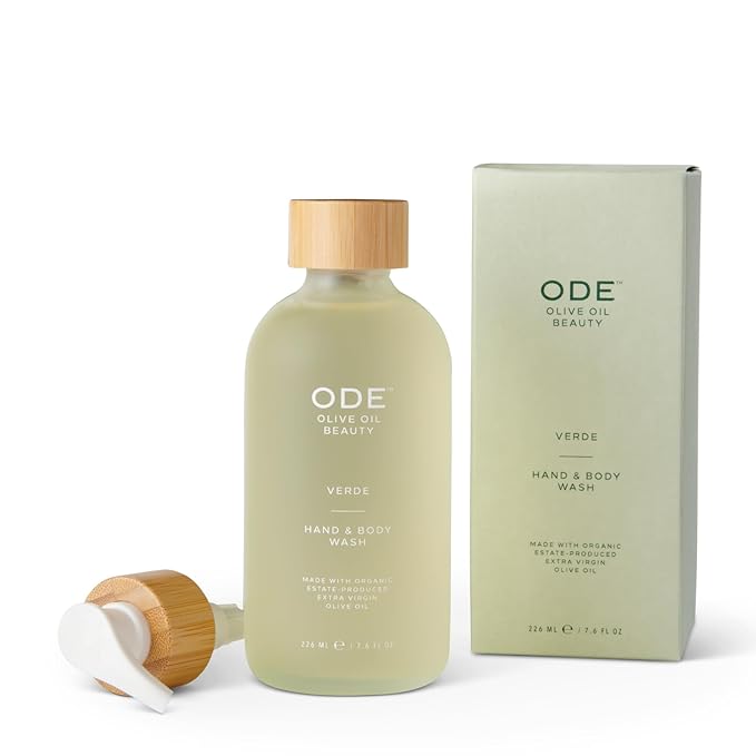 McEvoy Ranch Verde Hand & Body Wash (2-pack) by ODE Olive Oil Beauty, Organic EVOO, California Made, Nourishing Foaming Wash-GlimoraGlow