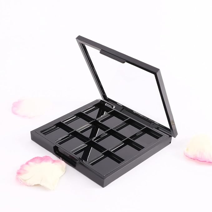 12 Grids Empty Eyeshadow Palette DIY Eyeshadow Makeup Palette Lipstick Container Empty Makeup Storage Box for Blush Lipstick-GlimoraGlow