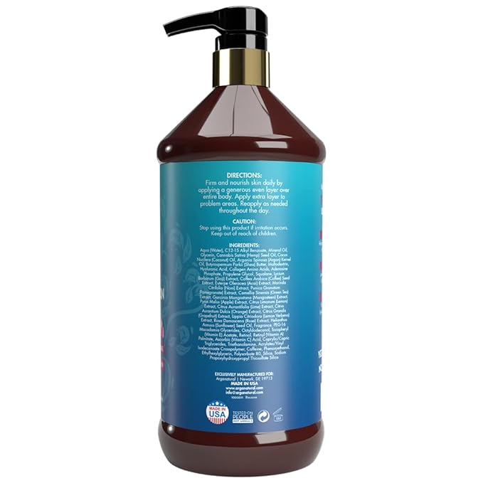 Arganatural Retinol Body Lotion with Vitamin E & Collagen – Skin Firming, Skin tightening, and Anti-Aging Cream. All in One Body Lotion for Women.-GlimoraGlow