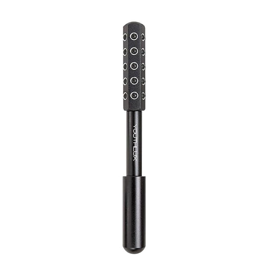 Radiance Roller – Germanium Stone Facial Massage Tool for Lifting, Sculpting, De-Puffing, Glow Boost, Energizing & Cooling Effect (Black)-GlimoraGlow