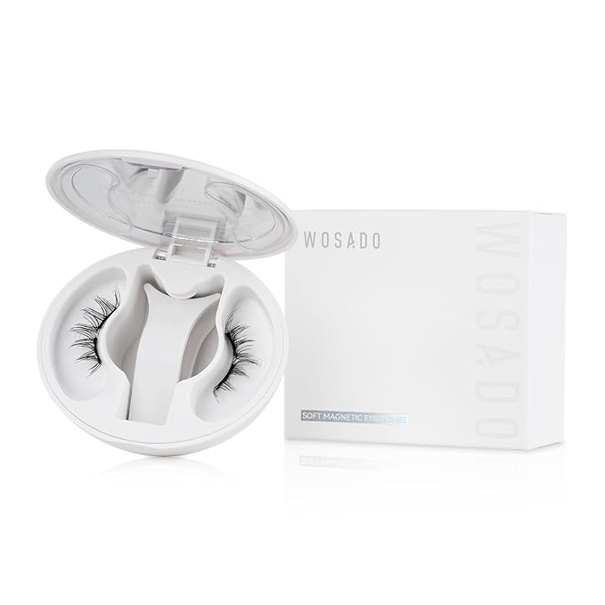 Soft Magnetic Eyelashes Kit with Applicator, No.12 Iris Black, Reusable Glue-free Wispy Magnetic Lashes, Cruelty-free False Lashes, Waterproof, Lightweight, Suit for Heavy Makeup-GlimoraGlow