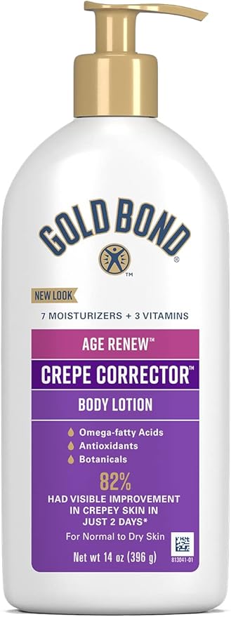 Gold Bond Age Renew Crepe Corrector Body & Face Lotion, Replenishing & Smoothing Formula, 14 oz., Packaging may vary-GlimoraGlow