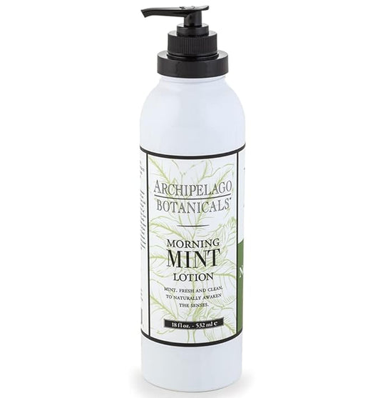 Archipelago Botanicals Morning Mint Lotion, Mint Moisturizing Body Lotion for Sensitive Skin, Paraben-Free, Phthalate-Free, GMO-Free, 18 oz-GlimoraGlow