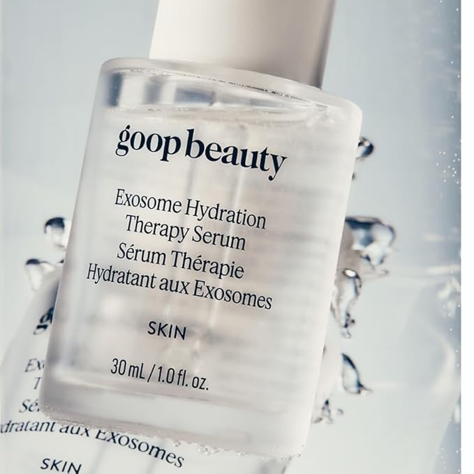 goop Beauty Exosome Hydration Therapy Serum | Hydrating Serum for Plump, Radiant, & Smooth Skin | Cica Leaf Exosomes, Red Sea Moss, & Polyglutamic Acid | 1.0 fl oz-GlimoraGlow