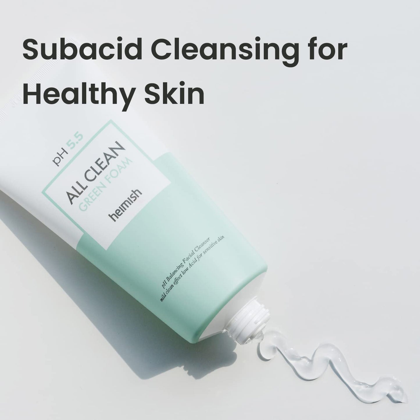 HEIMISH All Clean Green Foam Moisturizing Face Cleanser, Hydrating Gentle Gel Cleanser, Daily Face Wash for Sensitive Skin with Amino Acid, P.H 5.5, for Double Cleansing, Korean Skincare, 5.3oz/150g-GlimoraGlow