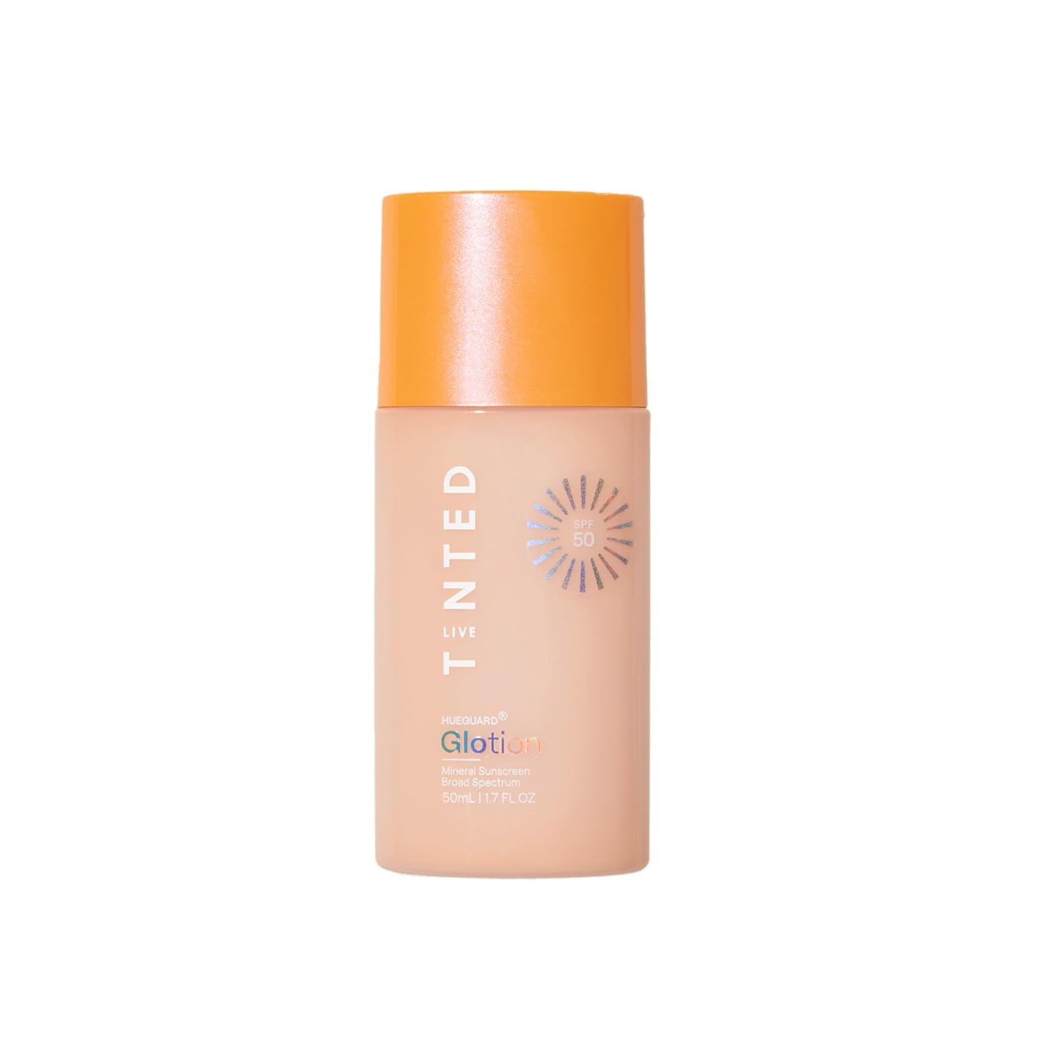 Live Tinted Hueguard Glotion Mineral Tinted Sunscreen For Face SPF 50 – Lightweight Fragrance-Free Sunscreen – Clean & Vegan Primer With SPF - Light Medium .5 FL Oz-GlimoraGlow