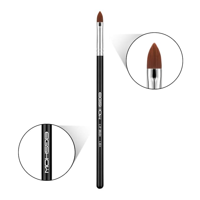 Lip Brush Professional Make Up Brush Travel Lipstick Gloss Wands Applicator Cosmetic Tool Kits, Cruelty-Free & Vegan, Precise Application (L304)-GlimoraGlow