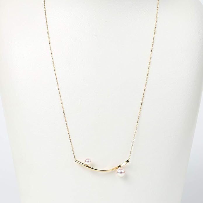 Japanese 4.5-6.0mm Akoya Cultured Pearl Pendant Necklace for Women with 18K Yellow Gold | Stylish Design Excellent Gift | Pearl Necklace-GlimoraGlow