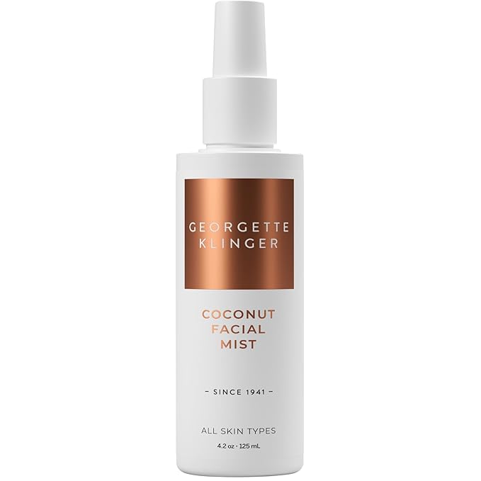 Georgette Klinger Coconut Facial Mist - Hydrating, Long-Lasting Makeup Setting Spray with Moisturizing Antioxidants for Dewy Matte Face, Protects and Plumps Dehydrated Skin - 4.2 oz-GlimoraGlow