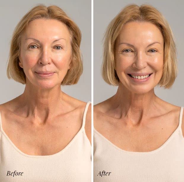 Jerome Alexander My Color Self Adjusting Full Coverage Foundation Makeup with Kabuki Brush (Light)-GlimoraGlow