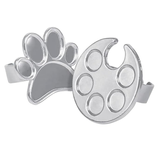 2 Pieces Mini Nail Art Polish Holder Nail Art Palette Rings Nail Palette Finger Rings-GlimoraGlow