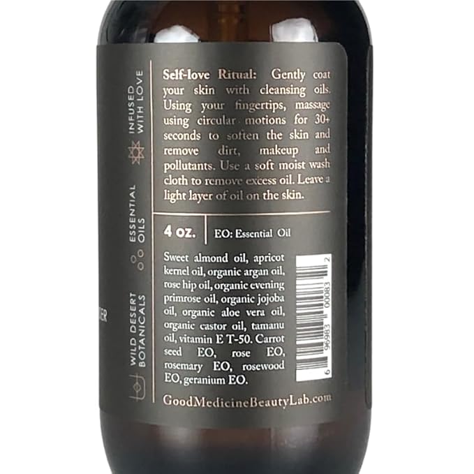 Rain Replenishing Oil Cleanser - Deeply Hydrating Oils - Wash, Clear, & Nourish your Face - Skincare for Women and Men (4 oz)-GlimoraGlow