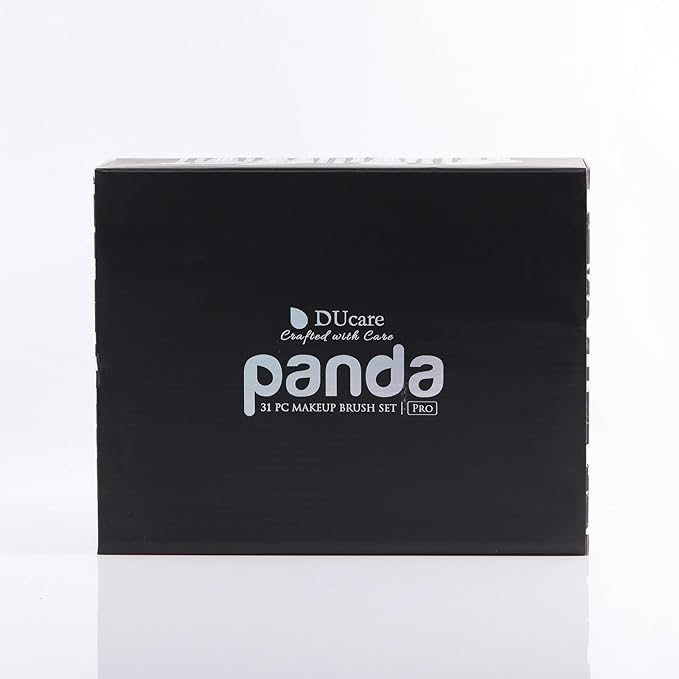 DUcare Professional Makeup Brushes 31Pcs Panda Series Makeup Brush Set Kabuki Foundation Blending Face Powder Blush Concealers Eye Shadows With Leather Case Organizer-GlimoraGlow