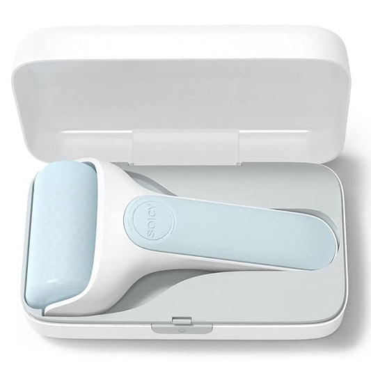 Angel Kiss Ice Roller for Face Eye, Women Gift Idea, Cold Therapy Massager for Reduce Puffiness, Redness, Dark Circles, Tightening Firming, Reduce Wrinkles, Migraine Pain Relief, w/Premium Carry Case-GlimoraGlow