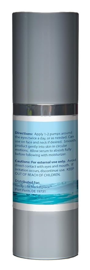 Pro Hydrossential 2x Serum - Anti Aging Eye Serum - Help Improve Dark Circles, Puffy Eyes, Wrinkles, & Eye Bags - Exfoliating Vitamin C Serum with Lactic Acid - Aid Collagen Production & Soothe Skin-GlimoraGlow