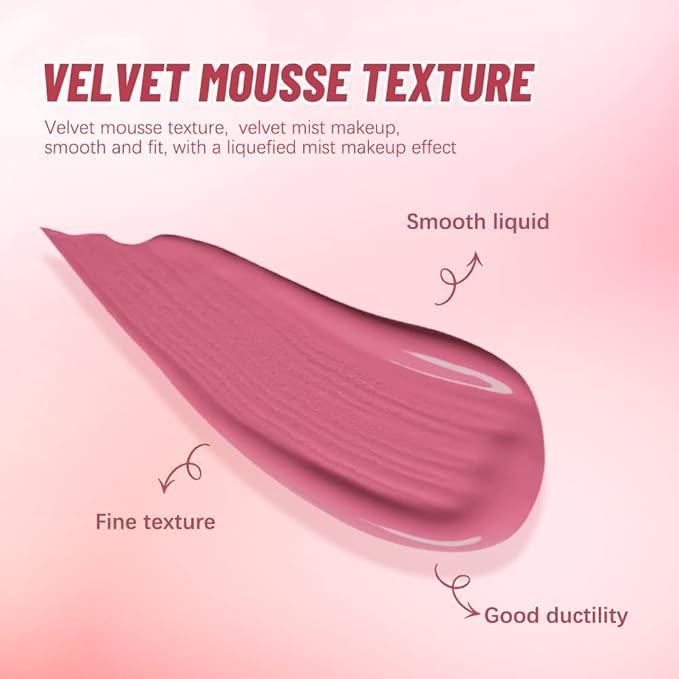 2 Colors Liquid Blush,Soft Cream Face Blush, Dewy Cheek Tint, Long Lasting Natural Matte Finish Looking,Moisturizing Lightweight Blendable Feel (01-BLISS / 03 - HOPE)-GlimoraGlow