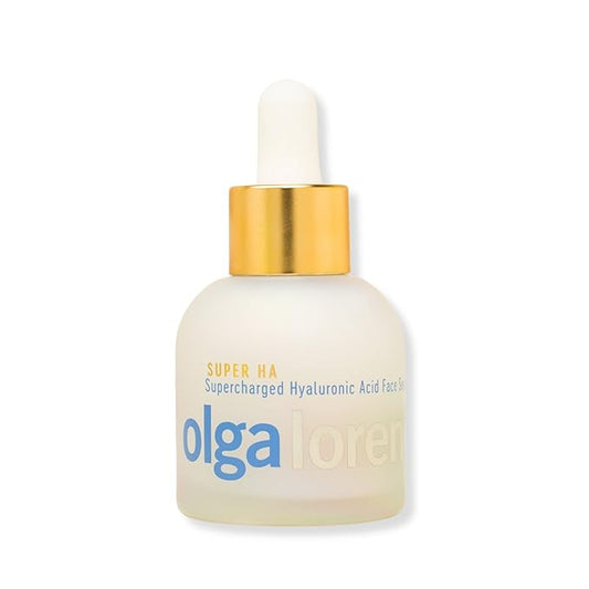 Olga Lorencin Super HA Rapid Hydration Serum - Hyaluronic Acid Face Serum for All Skin Types - Plumps Skin & Boosts Collagen - With 5 Types of Hyaluronic Acid & Chinese Silver Mushroom - 4.32 oz-GlimoraGlow