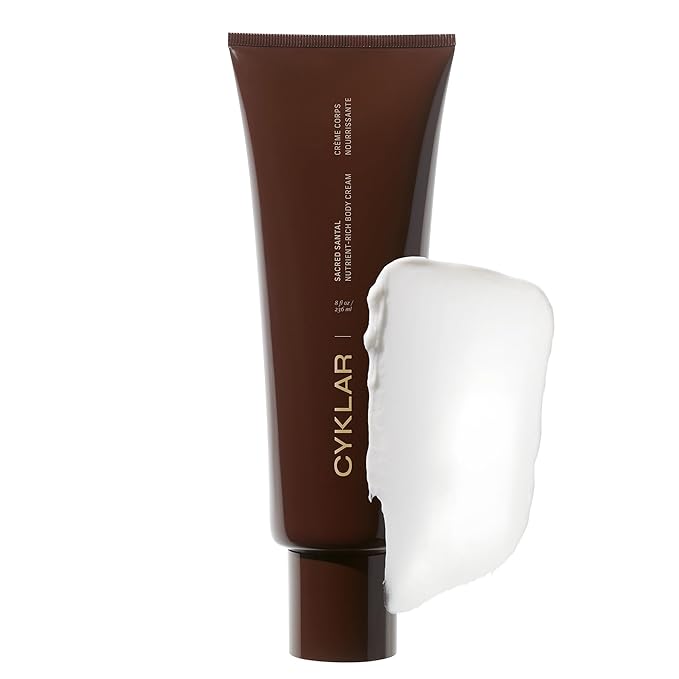 Nutrient Rich Body Cream. Sacred Santal Nourishing Moisturizer with Niacinamide and Banana Flower Extract. Deep Hydration, Thick Body Lotion, Dry Skin Cream for Women and Men, 8 Fl Oz-GlimoraGlow