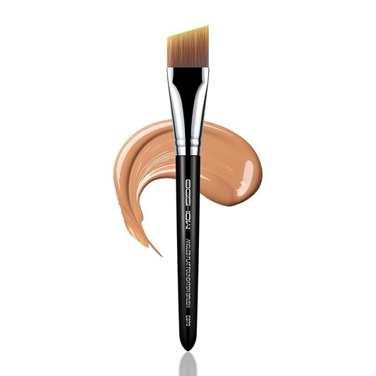 EIGSHOW Flat Foundation Brush, Vegan Synthetic Bristles, Streak Free Application, Face Makeup Brush For Blending Liquid, Cream, Face Mask (E870B)-GlimoraGlow