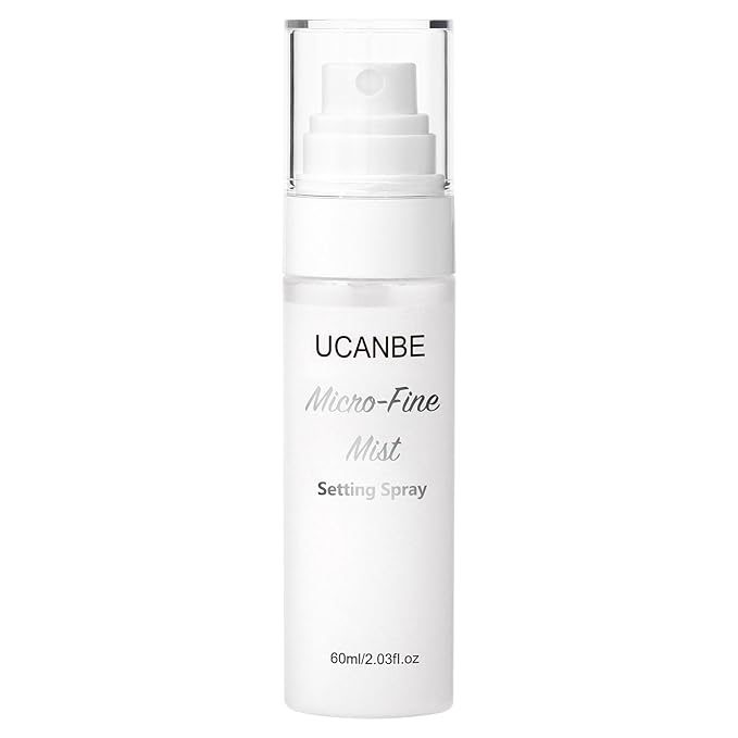 UCANBE Dewy Setting Spray for Makeup, Long Lasting Hydrating Make Up Finishing Spray for Face, Micro-Fine Mist Fixing Spray for Dewy Glow Finish, Lightweight & Waterproof for up to 16 Hours Wear-GlimoraGlow