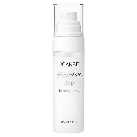 UCANBE Dewy Setting Spray for Makeup, Long Lasting Hydrating Make Up Finishing Spray for Face, Micro-Fine Mist Fixing Spray for Dewy Glow Finish, Lightweight & Waterproof for up to 16 Hours Wear-GlimoraGlow