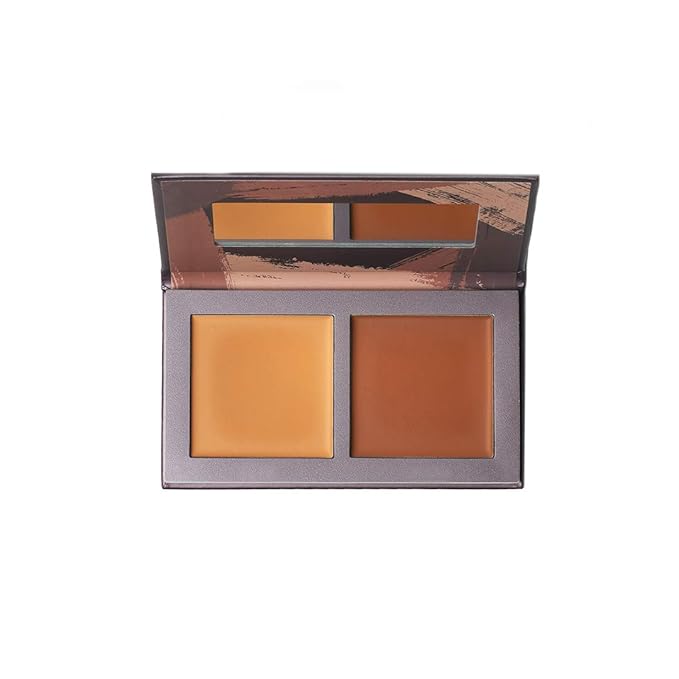 Jecca Blac Sculpt and Soften Contour Palette, Creamy Formula with Natural Finish, Medium Coverage, Gender Neutral and LGBTIQA+ Inclusive Make Up, Dark, 12g-GlimoraGlow