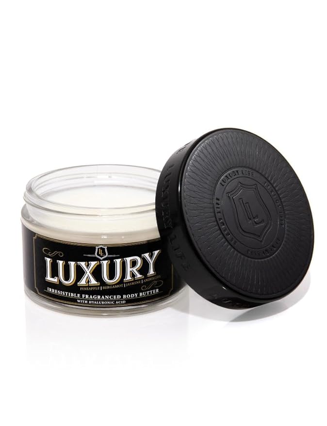 LUXURY LIFE Bed Butter - Scented, Luxurious Body Butter With All-Natural Hyaluronic Acid For Soft, Glowing, Hydrated Skin For Men & Women - Suitable For All Skin Types - Luxury Scent, 5 oz-GlimoraGlow