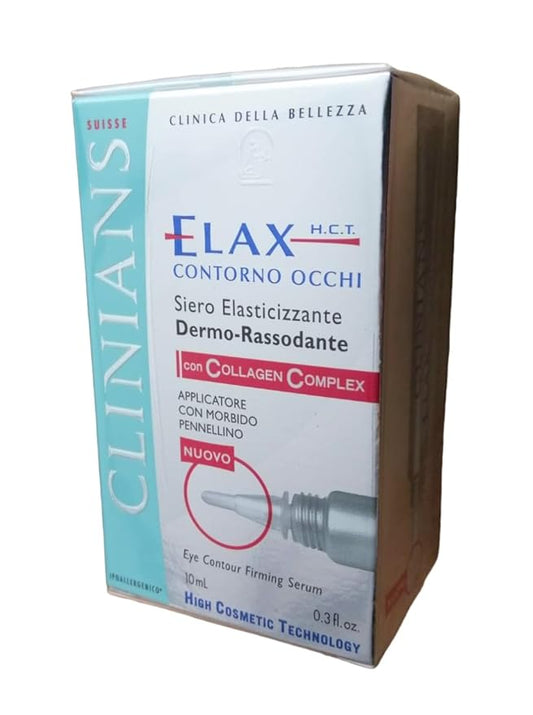 Suisse Clinica Della Bellezza Elax HCT Collagen Complex Eye Contour Firming Serum From Italy, 0.3 Oz.-GlimoraGlow