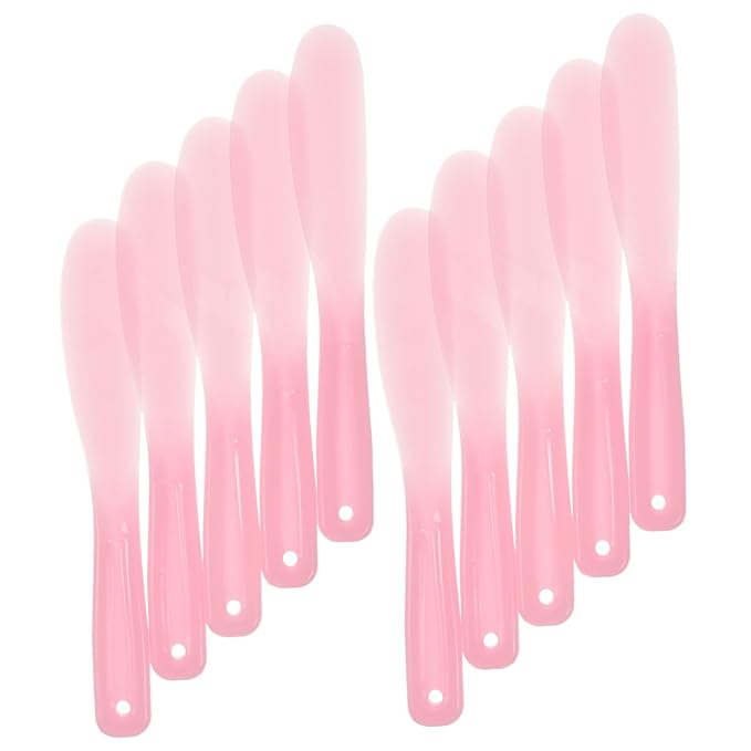 10pcs Tool Stick Makeup Spatula Cosmetic Plate Mixer Cosmetic Mixer Silicone Stirring Tools Beauty Spatula Makeup Plate Spatula Makeup Mixing Tool Makeup Mixer Tool-GlimoraGlow