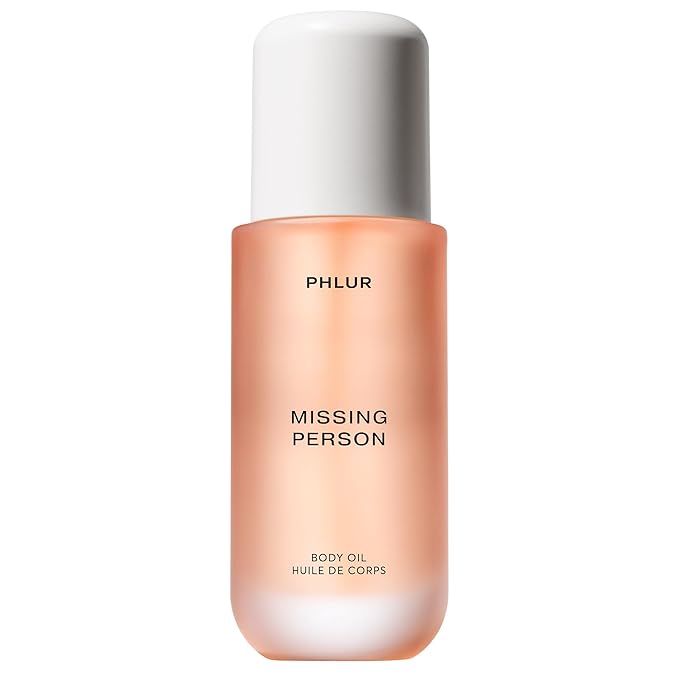 PHLUR Missing Person Body Oil For Women & Men - Lightweight & Nourishing - With Ceramide-Rich Oils & Skin-Mimicking Lipids - Bergamont, Musk, Orange & Sandalwood Floral Scented Body Oil (4 Fl Oz)-GlimoraGlow