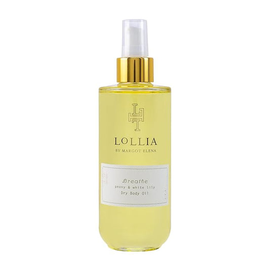 LOLLIA Breathe Dry Body Oil, 6.8 Fl. Oz. – Peony & White Lily – Women’s Scented, Moisturizing, Dry Body Oil for Women, For All Skin Types-GlimoraGlow