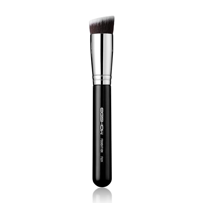 Flat Top Kabuki Foundation Brush, EIGSHOW Premium Makeup Brush for Liquid, Cream, and Powder - Blending, Buffing, Stippling, Flawless Application (F624)-GlimoraGlow