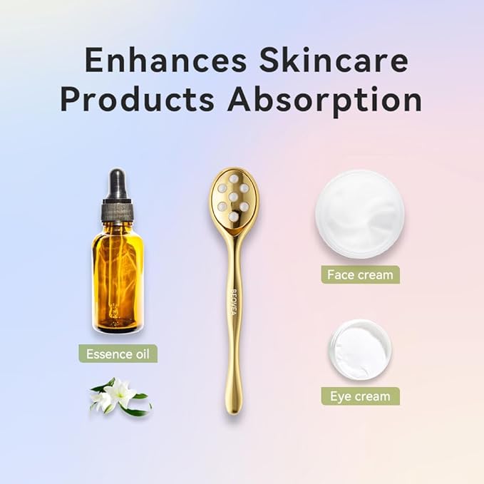 3-in-1 Face Roller for Women – Cryo Sticks for Puffiness, Skin Tightening & Face Lifting, Facial Roller with Cream Spatula, Travel-Friendly Design-GlimoraGlow