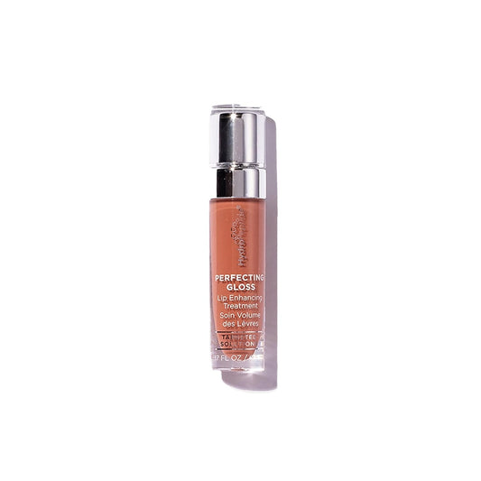 HydroPeptide Perfecting Gloss, Lip Plumping Gloss & Hydrating Treatment, Volumizing Collagen-Boosting Enhancer with Hyaluronic Acid & Peptides, Sun-Kissed Bronze, 0.13 Ounce-GlimoraGlow
