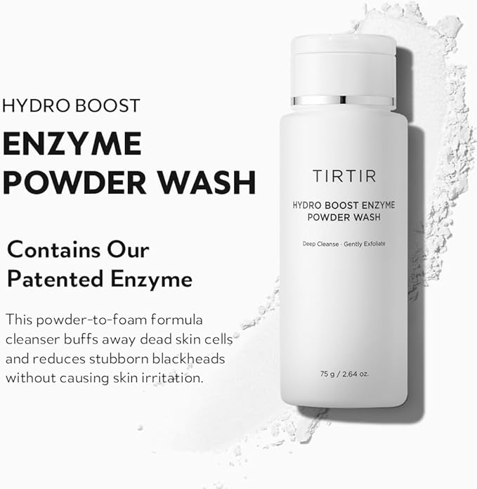 TIRTIR Hydro Boost Enzyme Cleansing Powder, 2.64 Oz-GlimoraGlow