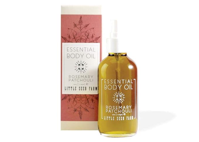 Little Seed Farm Essential Body Oil, Rosemary Patchouli, 4.0 Ounce-GlimoraGlow
