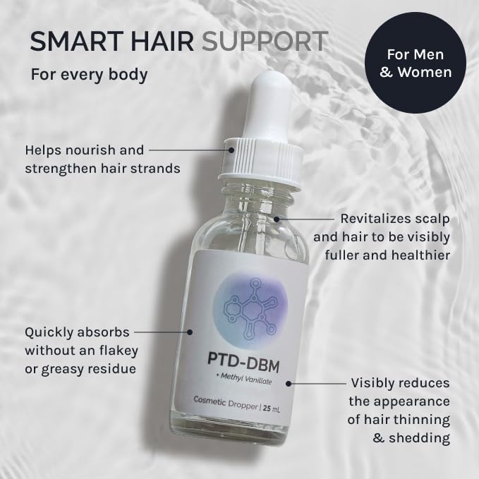 InfiniWell PTD-DBM Peptide Hair Serum for Fuller-Looking Hair - Scalp Treatment for Visible Growth & Follicle Renewal - Reinforce Restoration, Strand Integrity & Optimal Density (25 ml)-GlimoraGlow