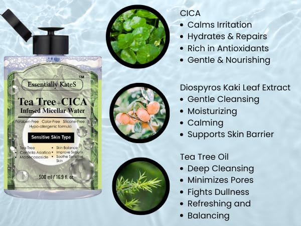 Micellar Water 500ml (16.9 Fl oz), a Jumbo size, Effectively Removes Eye & Face Make-up, No Oil and No Alcohol - Very Moisturizing and Not Painful, a Korean Skin Care-GlimoraGlow